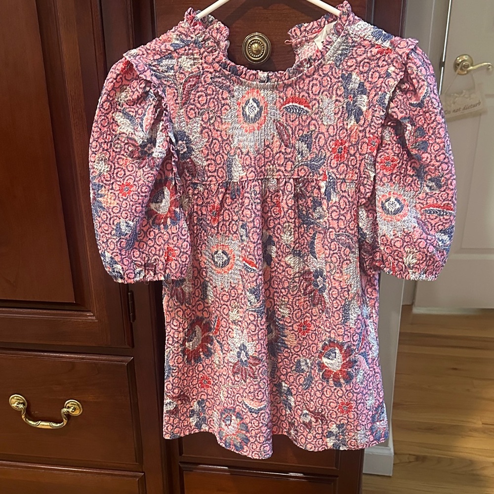 Floral Pink and Blue Top